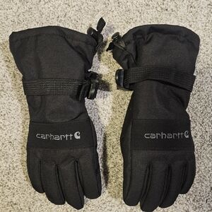 Carhartt Black Insulated Winter Gloves Kids
